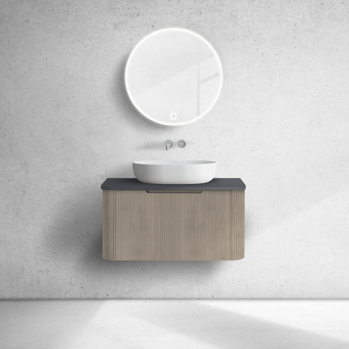 Set Kabinett Oltens Hamnes 60023060, Naphtha-Arbeitsplatte Oltens Hamnes 63013300