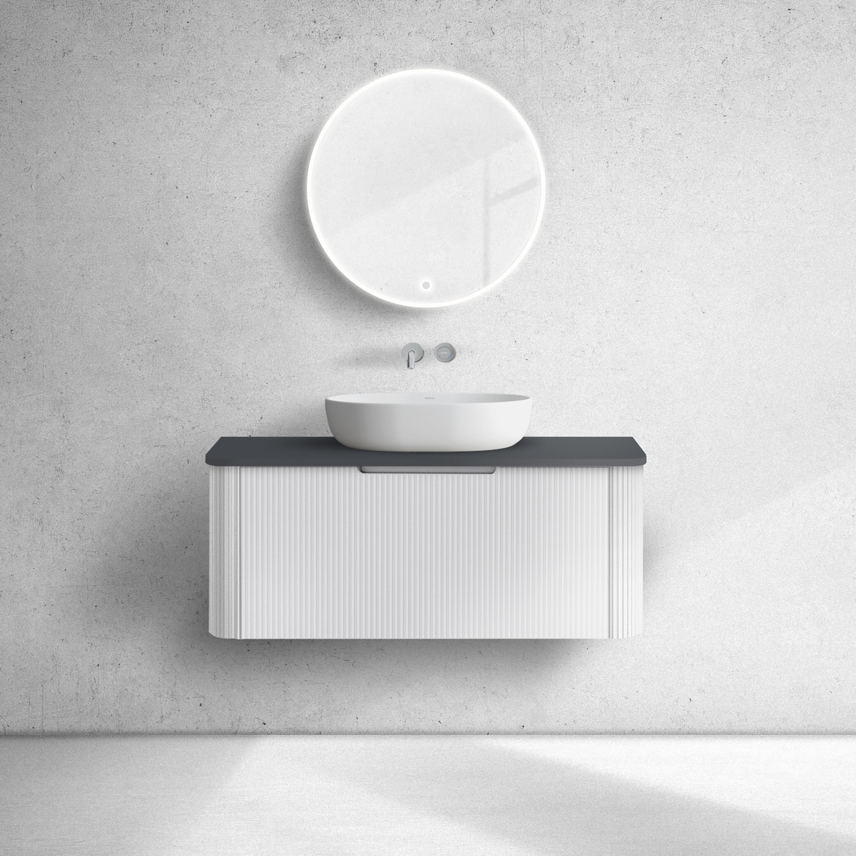 Set Kabinett Oltens Hamnes 60024000, Naphtha-Arbeitsplatte Oltens Hamnes 63014300