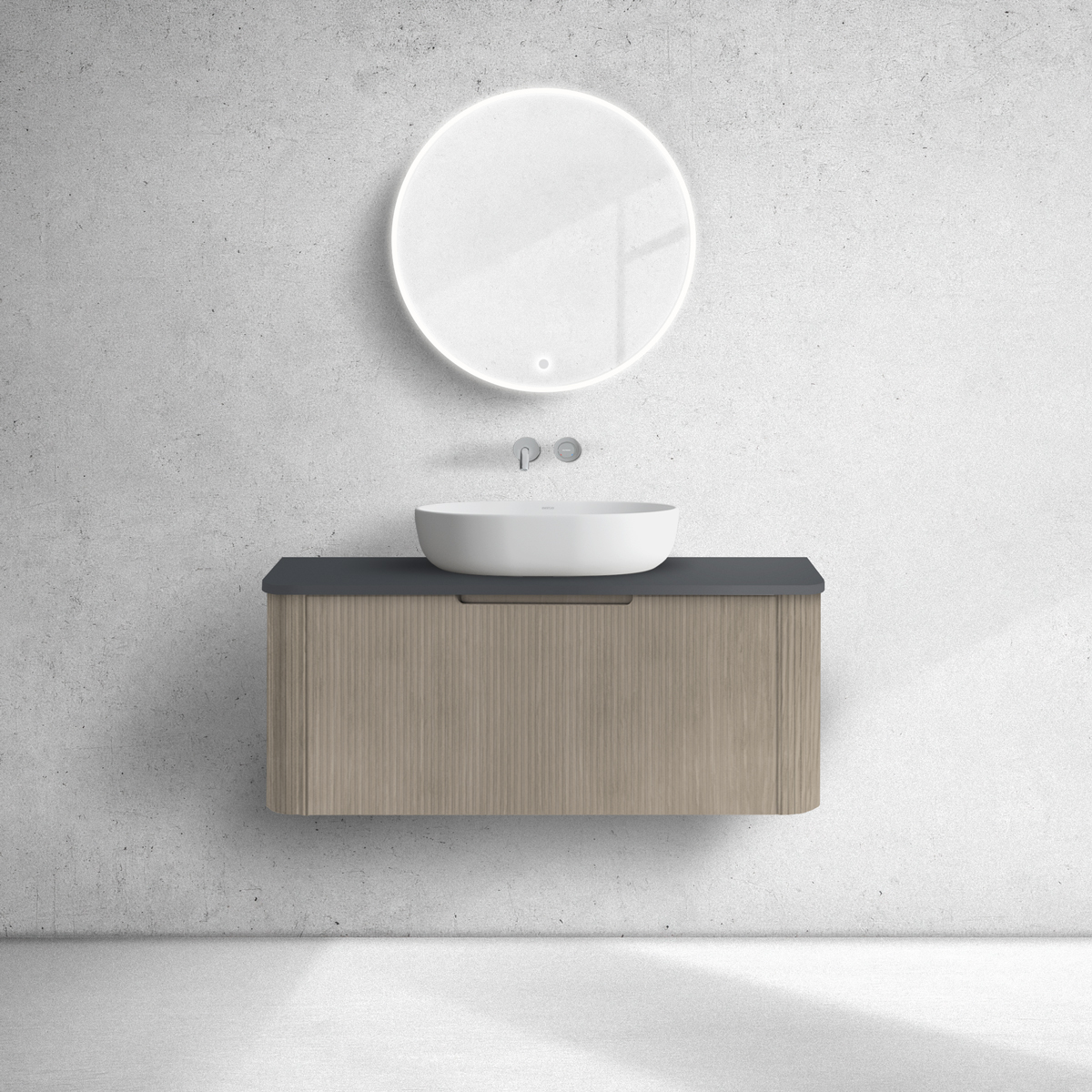 Set Kabinett Oltens Hamnes 60024060, Naphtha-Arbeitsplatte Oltens Hamnes 63014300