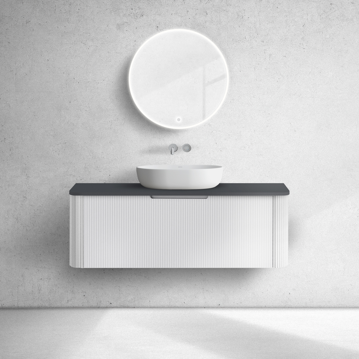 Set Kabinett Oltens Hamnes 60025000, Naphtha-Arbeitsplatte Oltens Hamnes 63015300