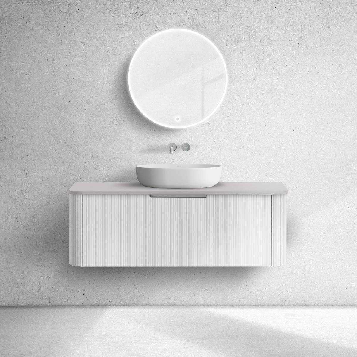 Set Kabinett Oltens Hamnes 60025000, Naphtha-Arbeitsplatte Oltens Hamnes 63015900