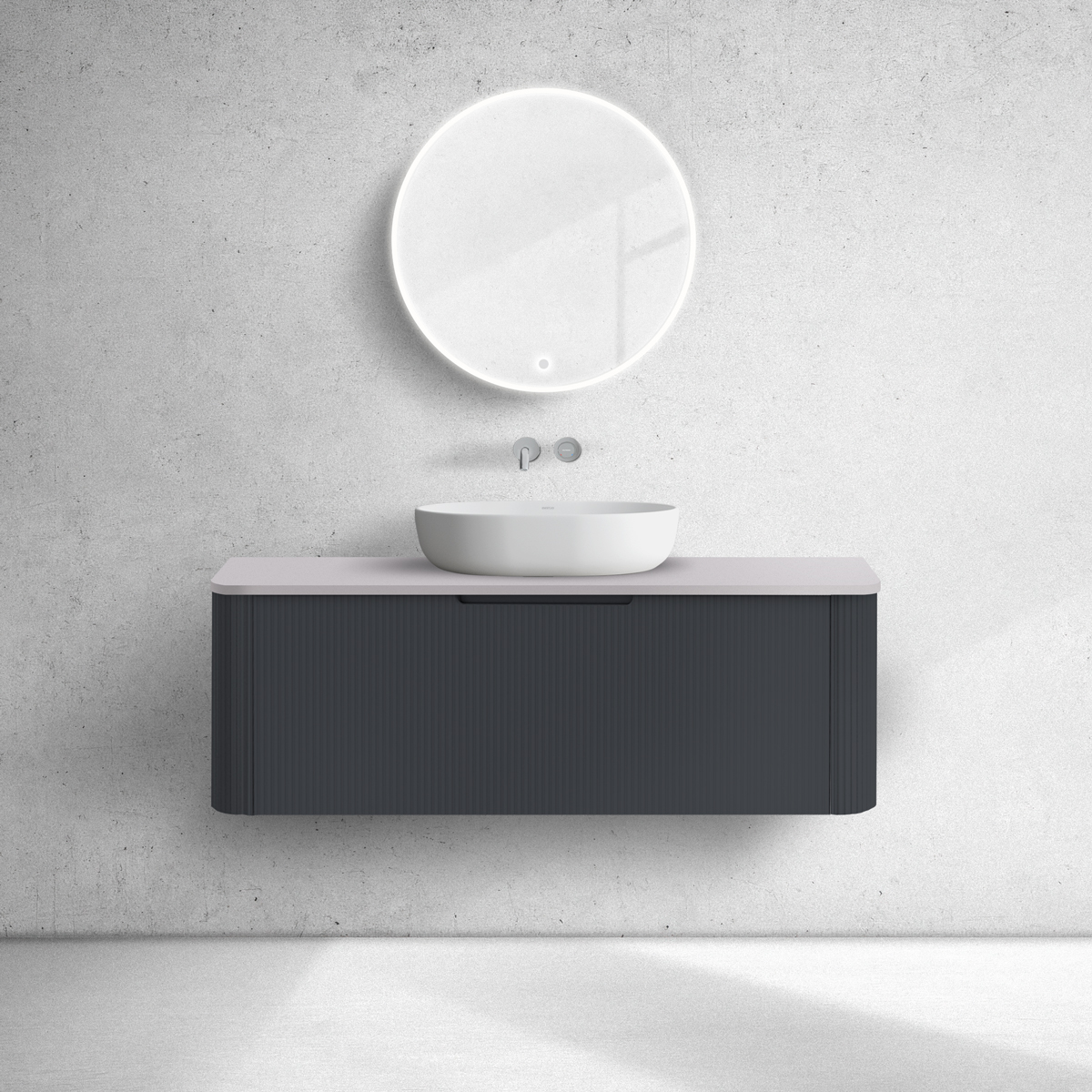 Set Kabinett Oltens Hamnes 60025300, Naphtha-Arbeitsplatte Oltens Hamnes 63015900