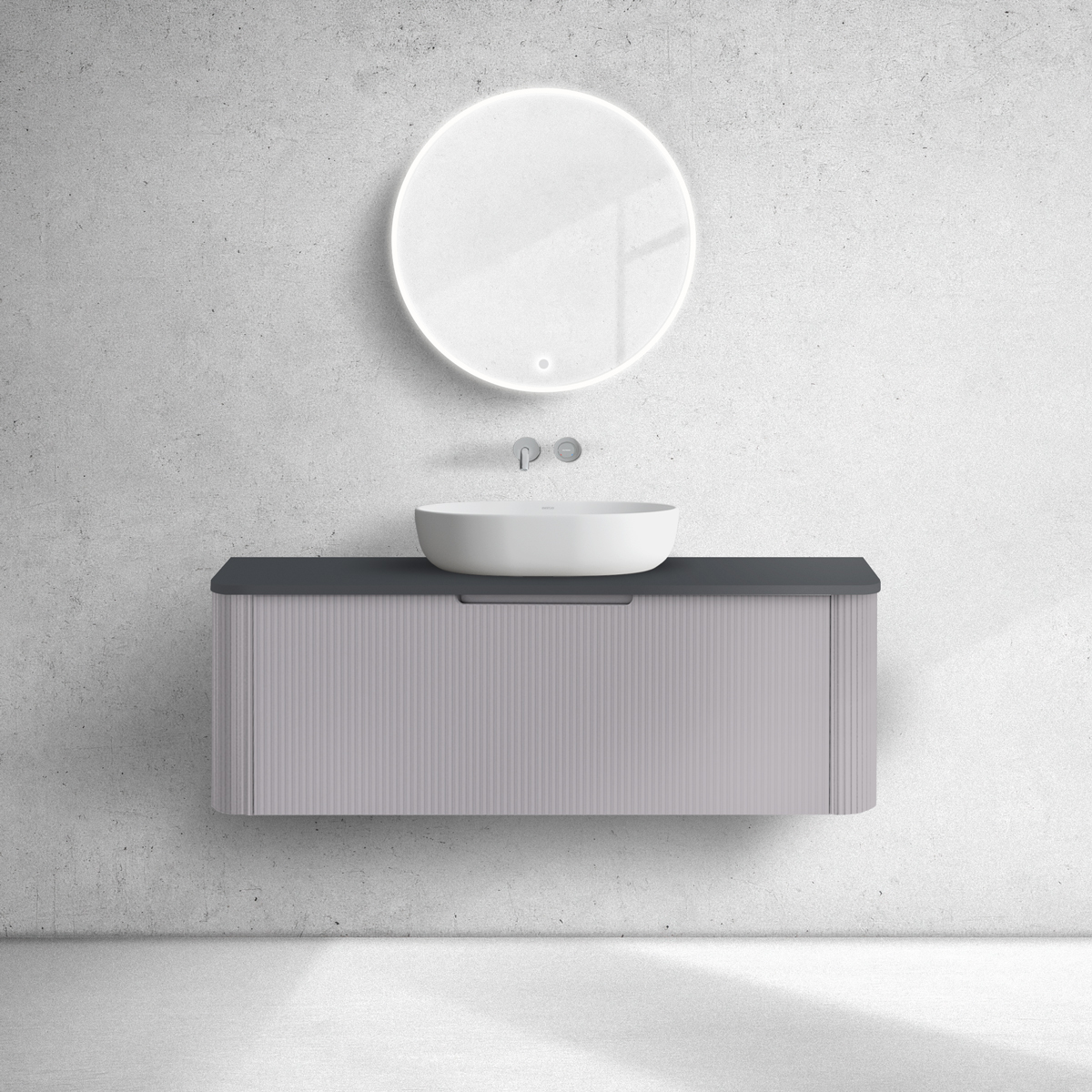 Set Kabinett Oltens Hamnes 60025900, Naphtha-Arbeitsplatte Oltens Hamnes 63015300