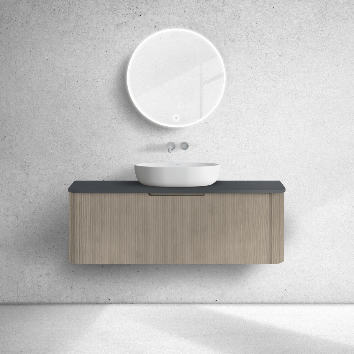 Set Kabinett Oltens Hamnes 60025060, Naphtha-Arbeitsplatte Oltens Hamnes 63015300