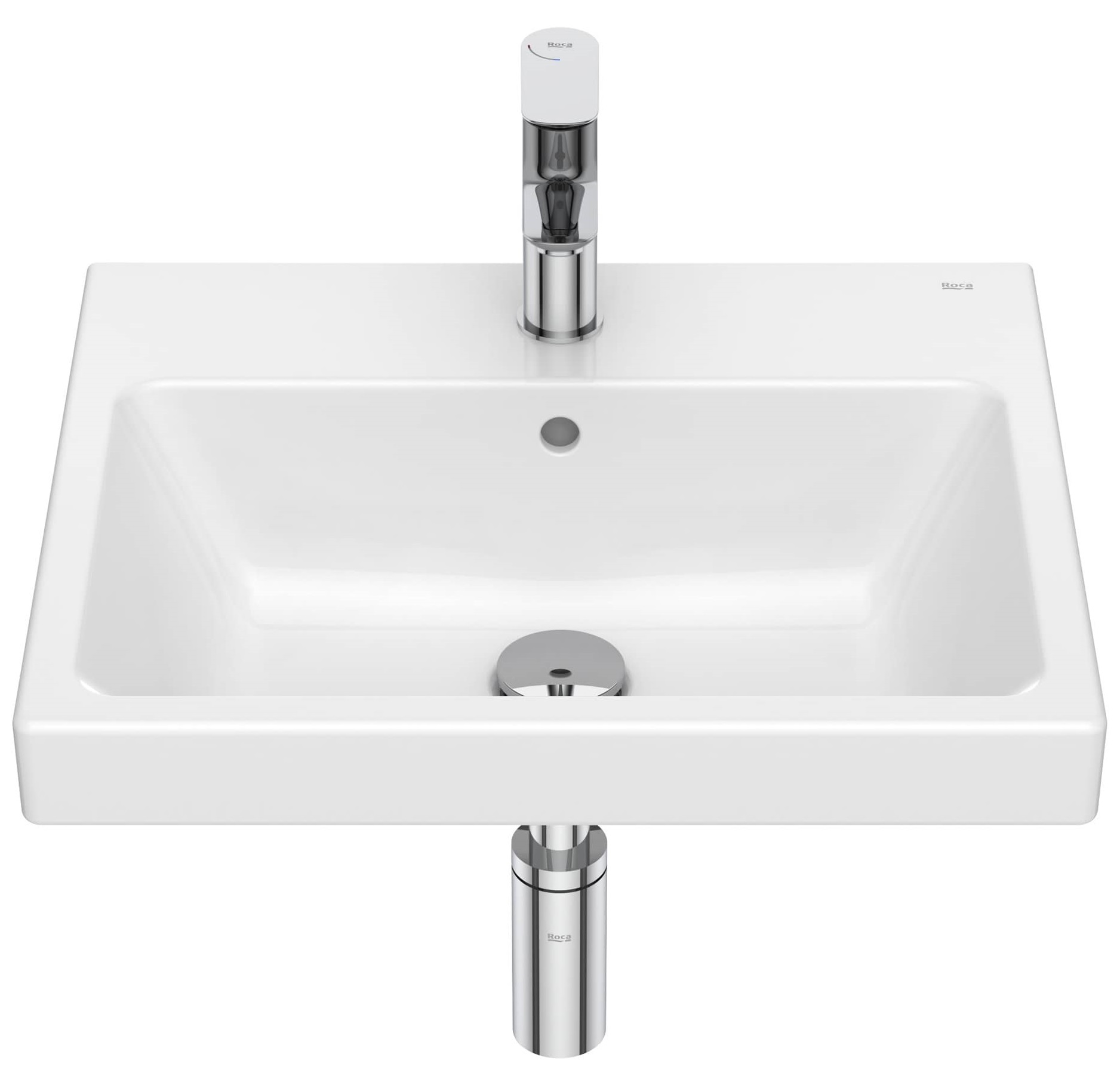 Roca Gap Waschbecken 50x42 cm rechteckig Klassisch weiß A3270YVS00