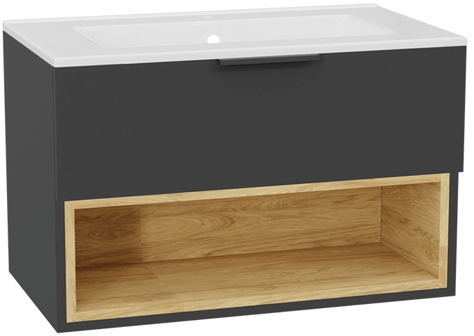 Set Schrankkorpus Excellent Tuto 2.0 MLEX.2171.800.GRBL, Waschbecken Excellent As CEEX.3617.800.WH, MLEX.2151.800.02.GR