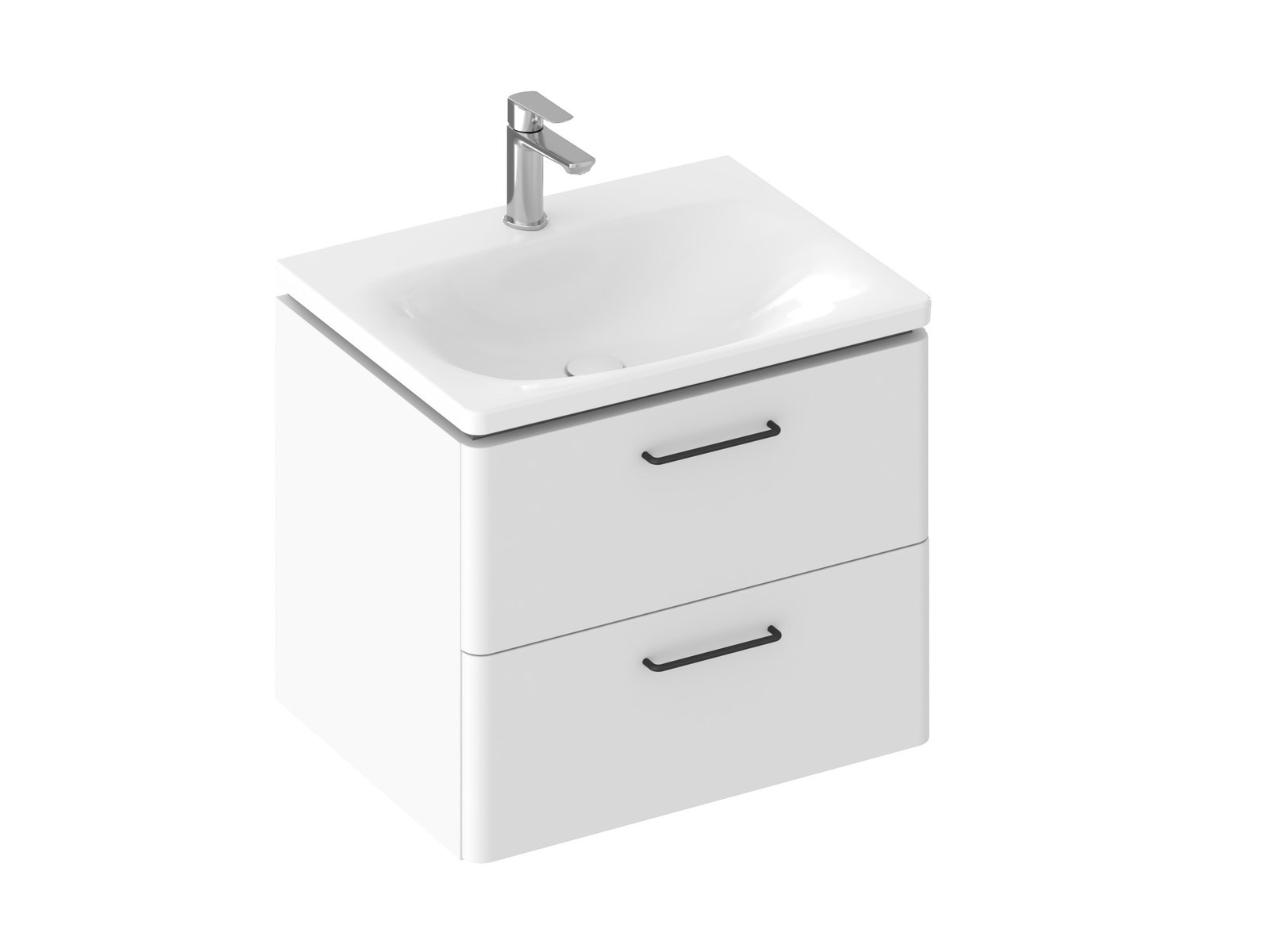 Ravak Balance Kabinett 60x46.5x50 cm Unterschrank hängend weiß X000001814