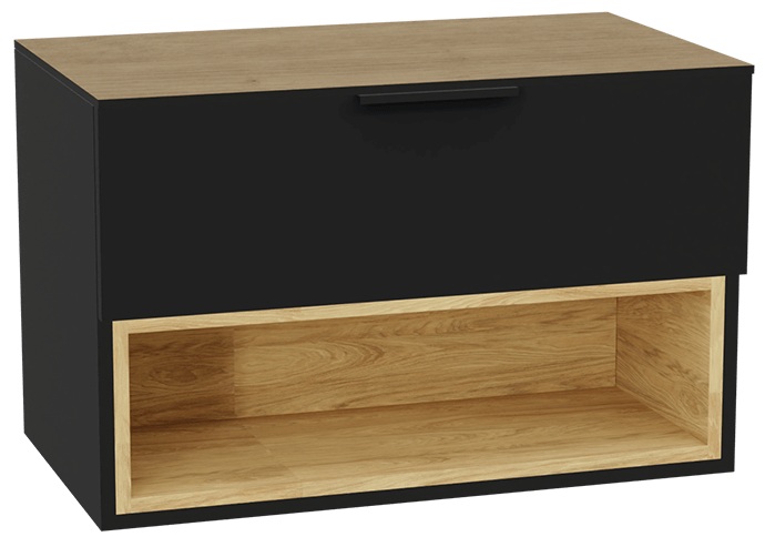 Set Schrankkorpus Excellent Tuto 2.0 MLEX.2171.800.BKBL, Naphtha-Arbeitsplatte Excellent Tuto 2.0 MLEX.2116.800.BL, MLEX.2151.800.02.BK