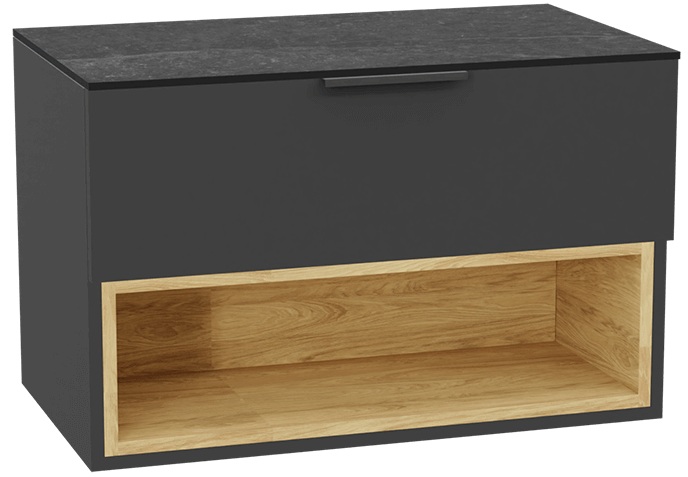 Set Schrankkorpus Excellent Tuto 2.0 MLEX.2171.800.GRBL, Naphtha-Arbeitsplatte Excellent Tuto 2.0 MLEX.2116.800.MA, MLEX.2151.800.02.GR