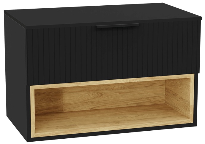 Set Schrankkorpus Excellent Tuto 2.0 MLEX.2171.800.BKBL, Naphtha-Arbeitsplatte Excellent Tuto 2.0 MLEX.2111.800.BK, MLEX.2151.800.03.BK