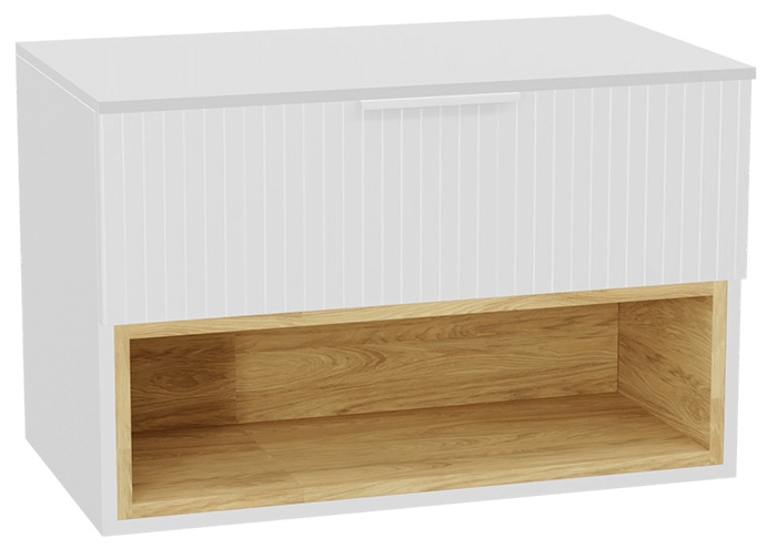 Set Schrankkorpus Excellent Tuto 2.0 MLEX.2171.800.WHBL, Naphtha-Arbeitsplatte Excellent Tuto 2.0 MLEX.2111.800.WH, MLEX.2151.800.03.WH