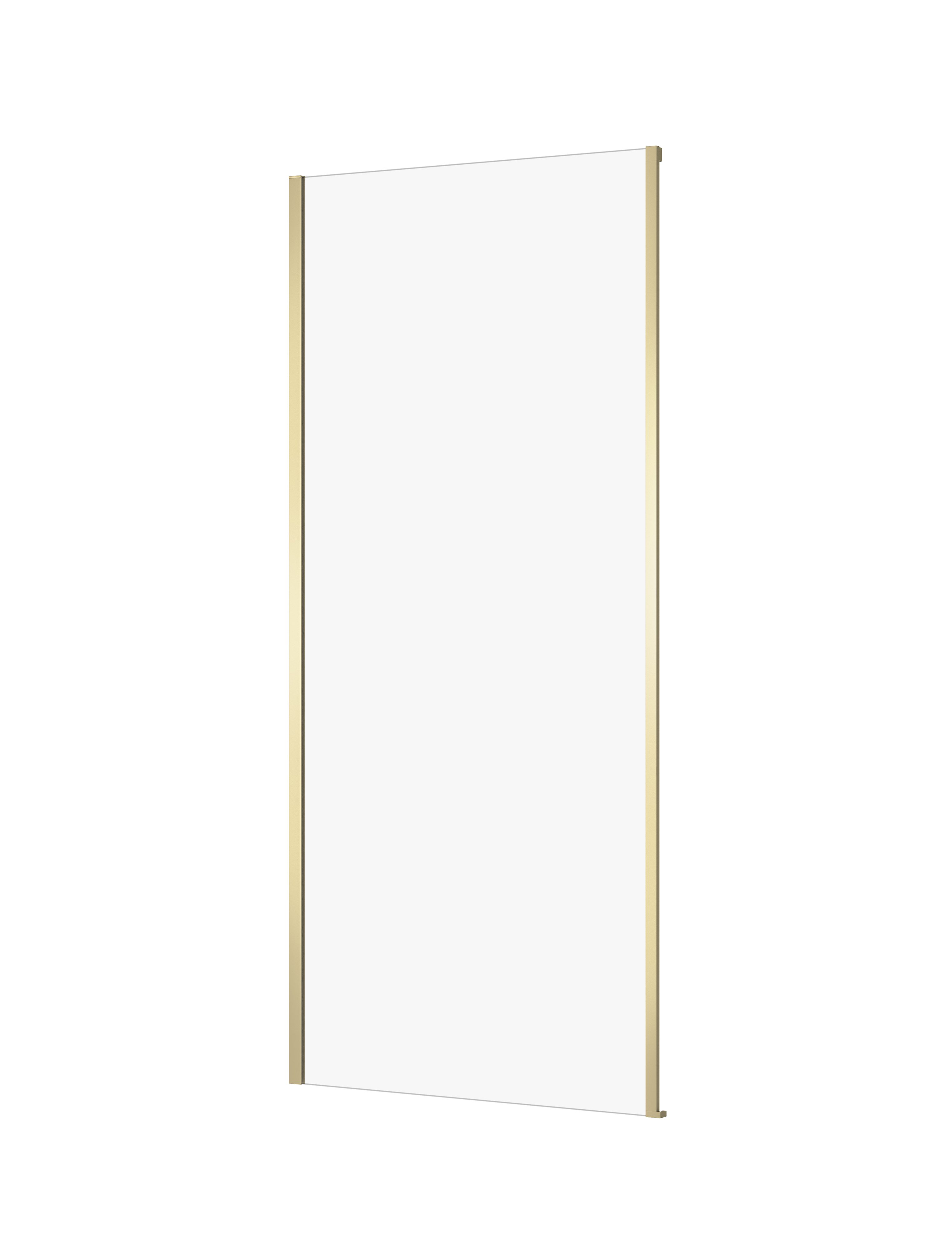 Cersanit Larga Duschwand 90 cm gold Matte/durchsichtiges Glas S164-070