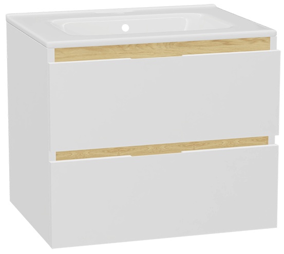 Set Waschtischunterschrank Korpus Excellent Tuto 2.0 MLEX.2172.600.WHBL, Waschbecken Excellent Pik CEEX.6517.600.WH, MLEX.2151.600.01.WH