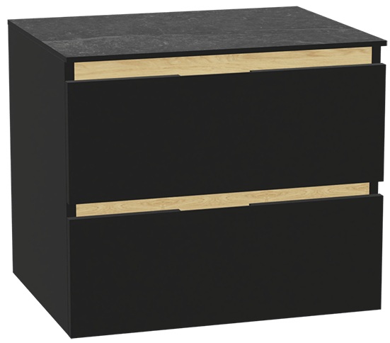 Set Schrankkorpus Excellent Tuto 2.0 MLEX.2172.600.BKBL, Naphtha-Arbeitsplatte Excellent Tuto 2.0 MLEX.2116.600.MA, MLEX.2151.600.01.BK