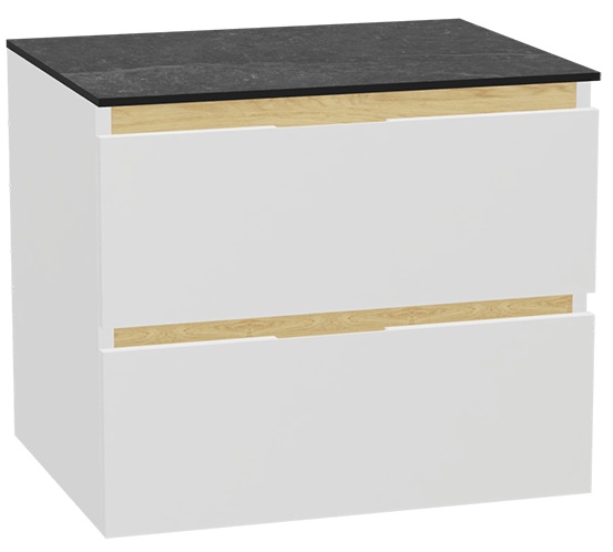 Set Schrankkorpus Excellent Tuto 2.0 MLEX.2172.600.WHBL, Naphtha-Arbeitsplatte Excellent Tuto 2.0 MLEX.2116.600.MA, MLEX.2151.600.01.WH