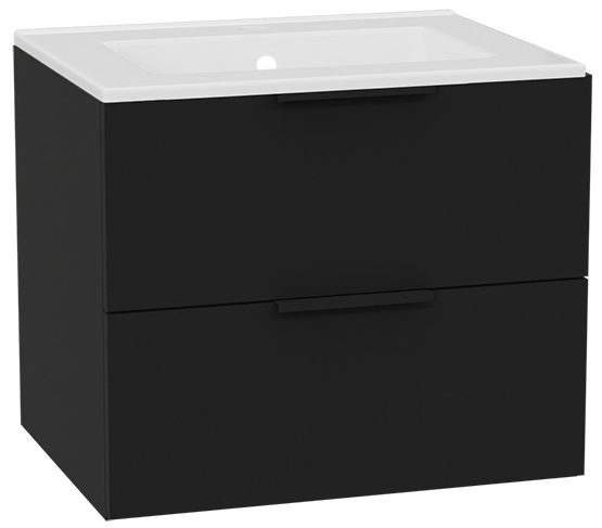 Set Schrankkorpus Excellent Tuto 2.0 MLEX.2172.600.BKBL, Waschbecken Excellent As CEEX.3617.600.WH, MLEX.2151.600.02.BK