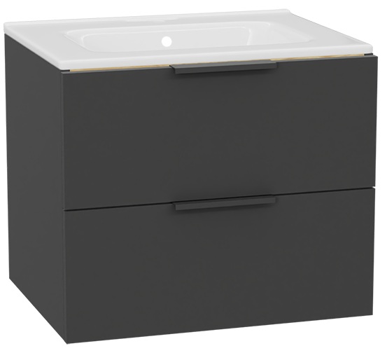 Set Schrankkorpus Excellent Tuto 2.0 MLEX.2172.600.GRBL, Waschbecken Excellent Pik CEEX.6517.600.WH, MLEX.2151.600.02.GR