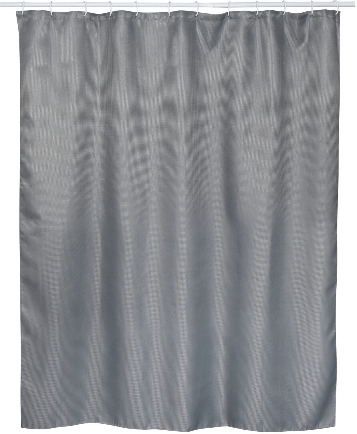 BISK Rist Duschvorhang 200x180 cm grau 08378