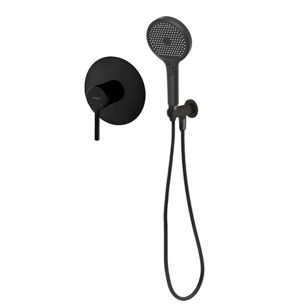 Set Duschbatterie Oltens Rann 33107300, Handbrause Oltens Luva EasyClick 37109300, 39304300, 37200300