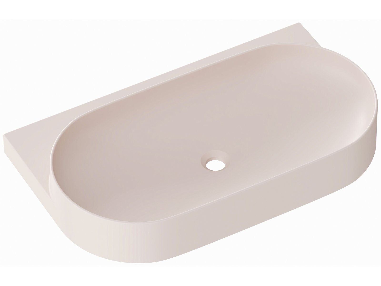 Ravak Yard Waschbecken 80.5x50 cm halbrund Klassisch XJX0G280000