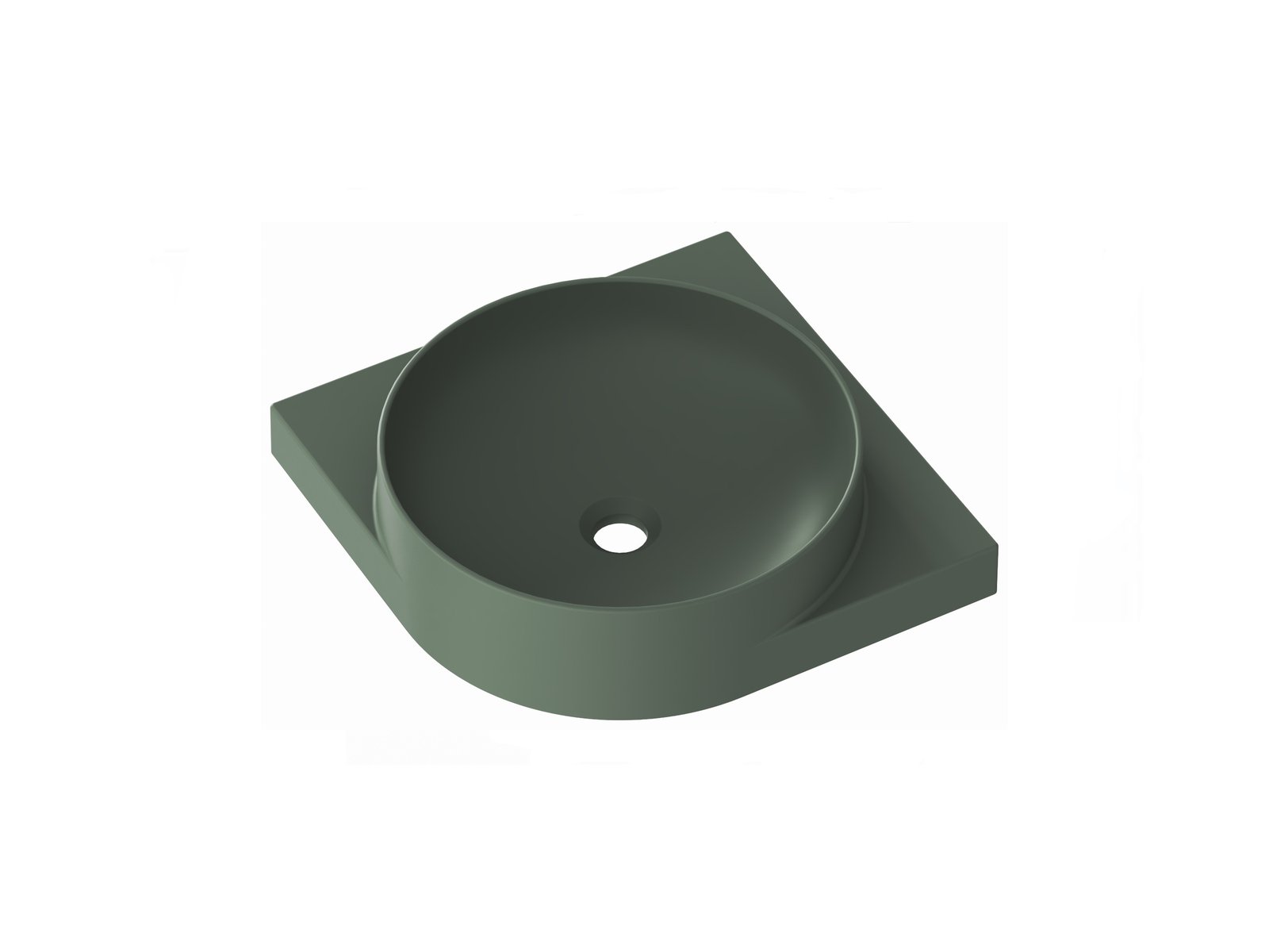 Ravak Yard Waschbecken 45x45 cm halbrund Klassisch XJX08245000