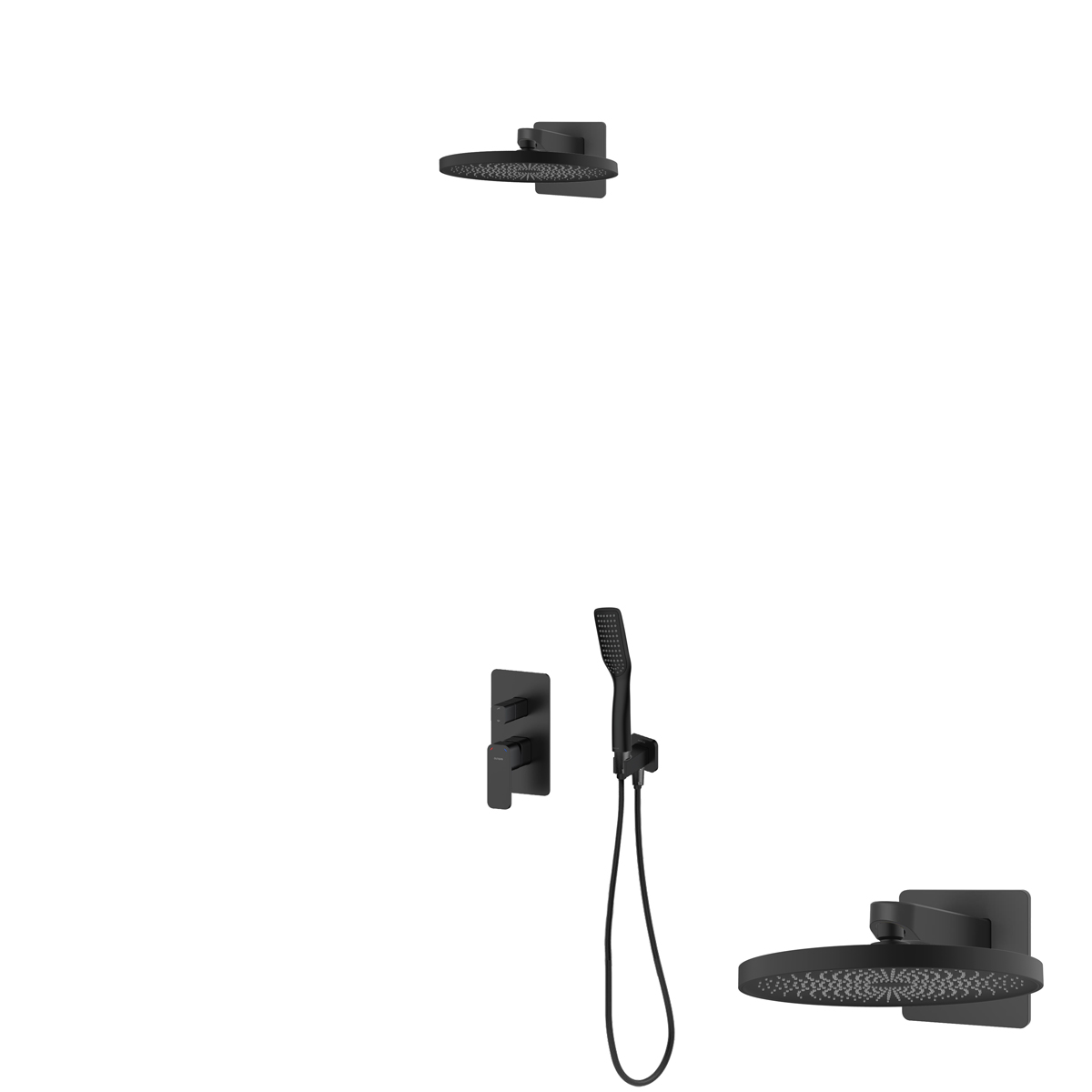 Set Badewannen- und Duscharmatur Oltens Hadsel 34108300, Kopfbrause Oltens Vann 37007300, 39403300, 39306300, 37200300, 37111300