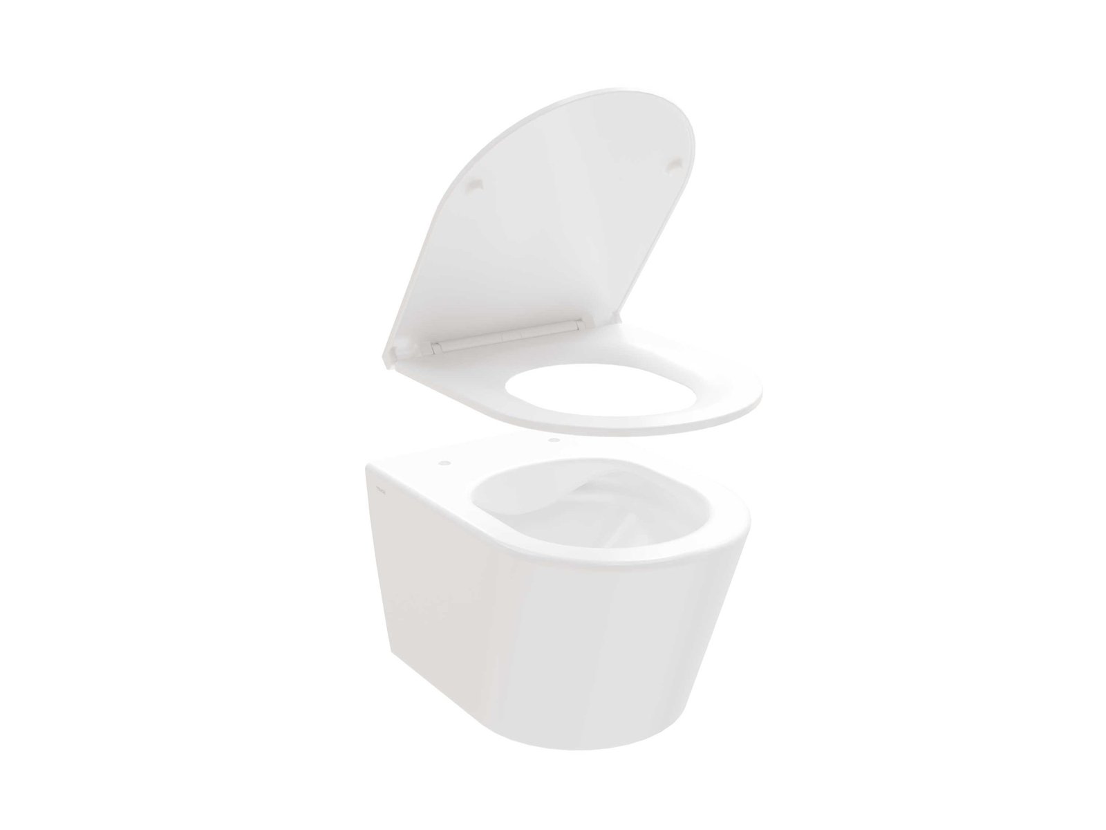 Ravak Flow WC-Becken mit Absenkautomatik-Sitz hängend Spülrandlos weiß Glanz X01985