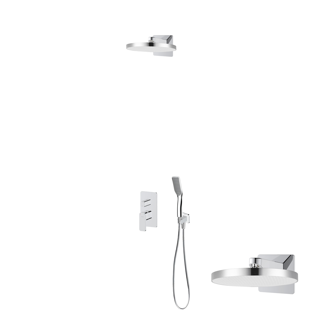 Set Kopfbrause Oltens Regna 37009100, Badewannen- und Duscharmatur Oltens Hadsel 34108100, 39403100, 39306100, 37200100, 37111100