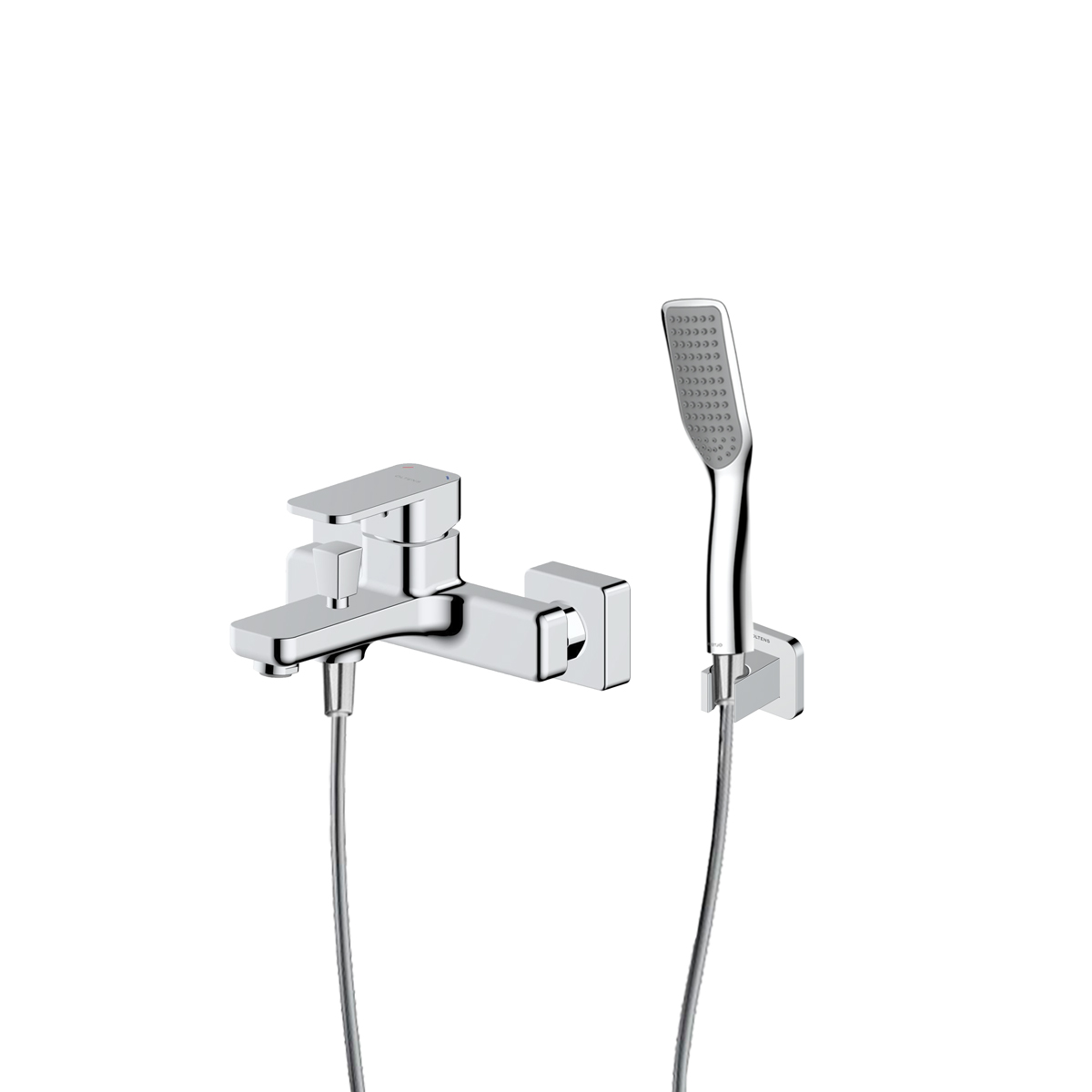 Set Badewannen- und Duscharmatur Oltens Hadsel 34006100, Duschhalter Oltens Hald 37403100, 37200100, 37111100