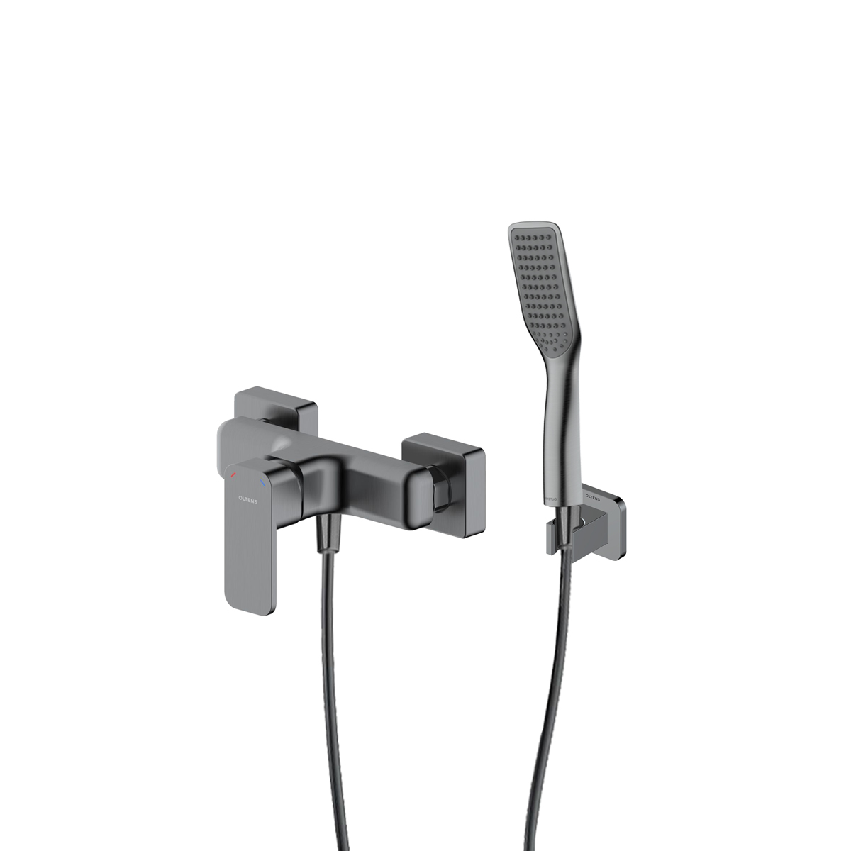 Set Duschbatterie Oltens Hadsel 33006400, Duschhalter Oltens Hald 37403400, 37200400, 37111400