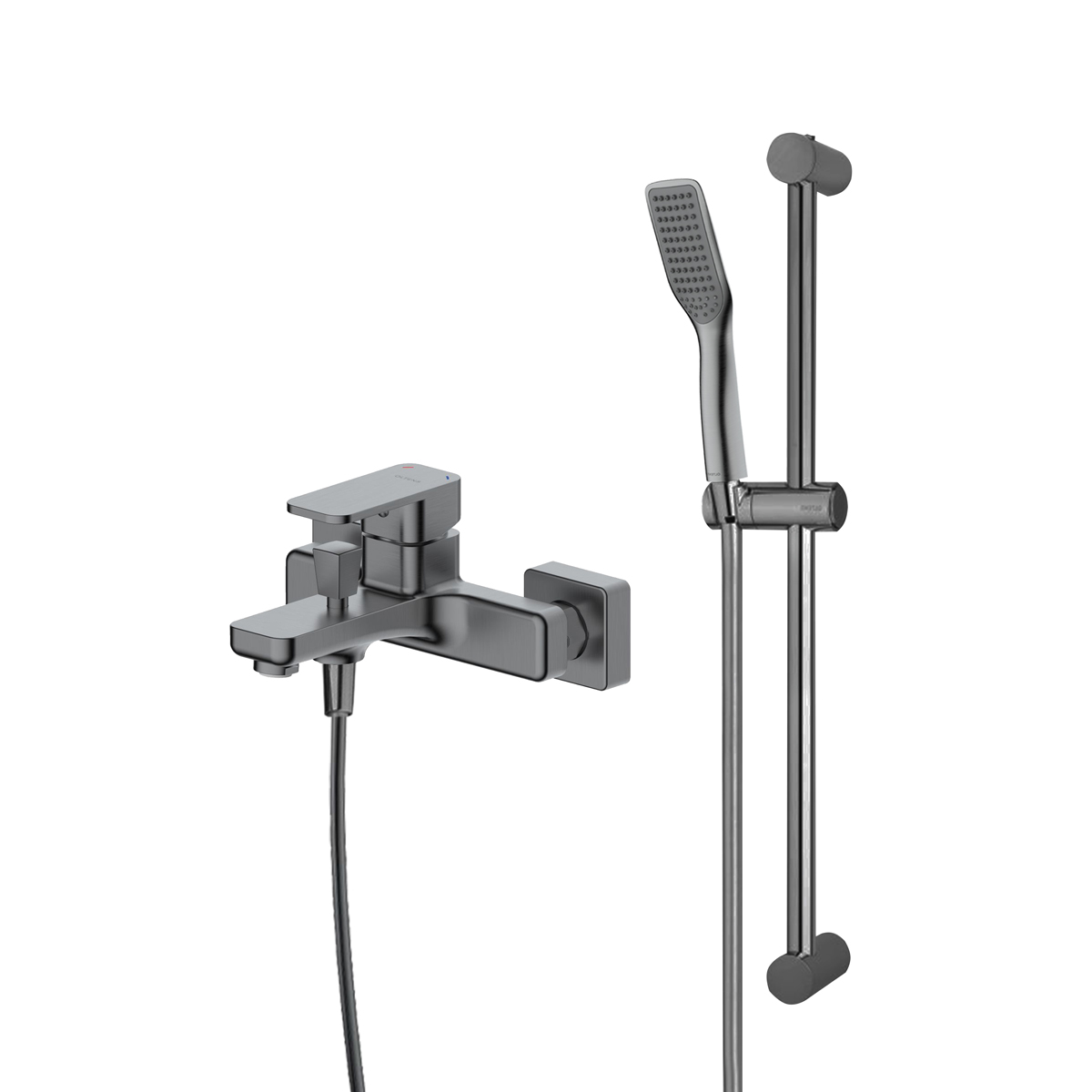 Set Badewannen- und Duscharmatur Oltens Hadsel 34006400, Duschstange Oltens Alling 37301400, 37200400, 37111400