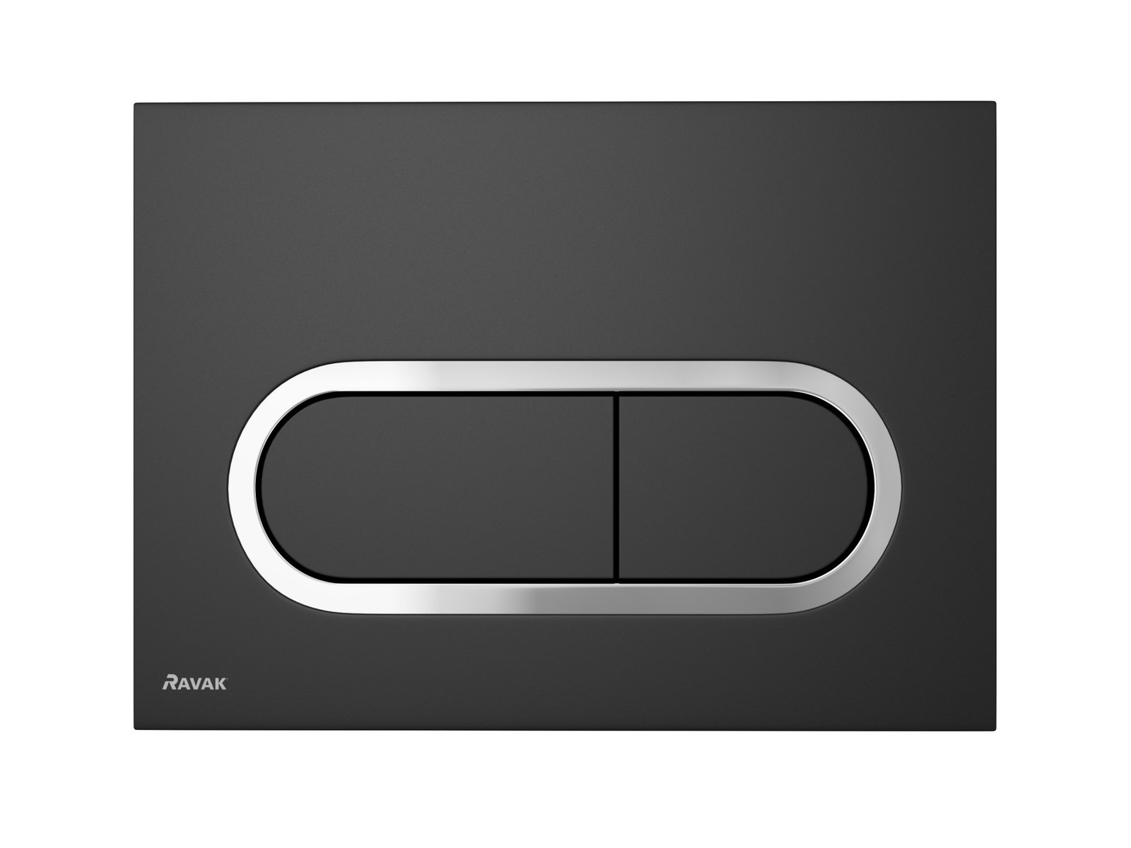 Ravak Chrome Betätigungsplatte für Toilette schwarz X01797