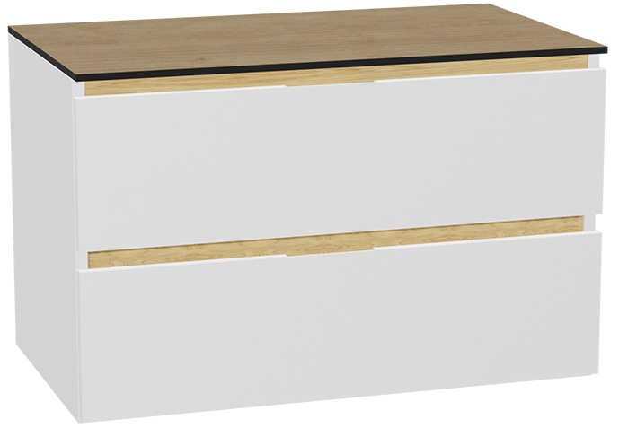 Set Schrankkorpus Excellent Tuto 2.0 MLEX.2172.800.WHBL, Naphtha-Arbeitsplatte Excellent Tuto 2.0 MLEX.2116.800.BL, MLEX.2151.800.01.WH