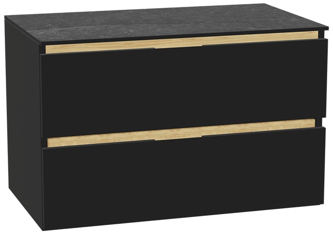 Set Schrankkorpus Excellent Tuto 2.0 MLEX.2172.800.BKBL, Naphtha-Arbeitsplatte Excellent Tuto 2.0 MLEX.2116.800.MA, MLEX.2151.800.01.BK