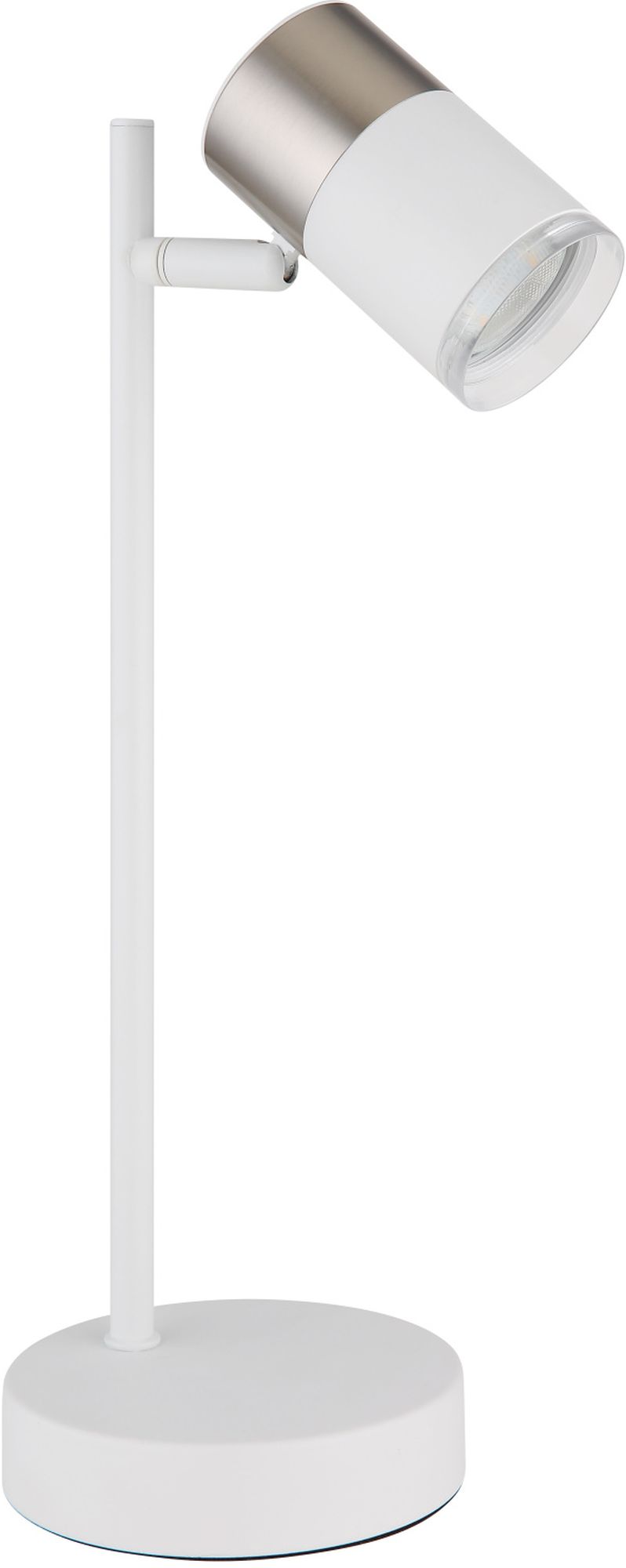 Globo Lighting Brisbon Tischlampe 1x5 W weiß-nickel 57851T