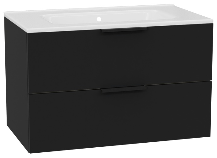 Set Schrankkorpus Excellent Tuto 2.0 MLEX.2172.800.BKBL, Waschbecken Excellent Pik CEEX.6517.800.WH, MLEX.2151.800.02.BK