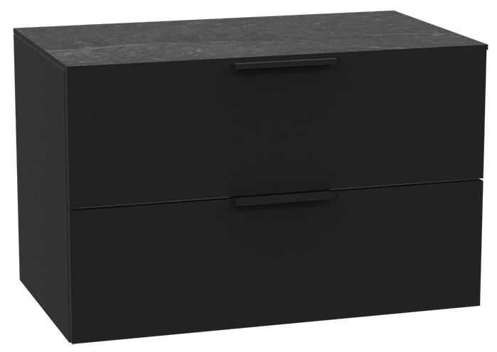 Set Schrankkorpus Excellent Tuto 2.0 MLEX.2172.800.BKBL, Naphtha-Arbeitsplatte Excellent Tuto 2.0 MLEX.2116.800.MA, MLEX.2151.800.02.BK