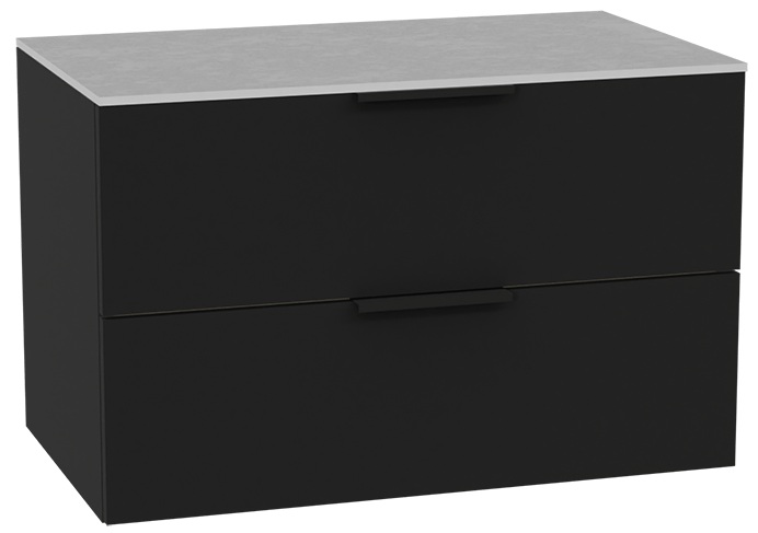 Set Schrankkorpus Excellent Tuto 2.0 MLEX.2172.800.BKBL, Naphtha-Arbeitsplatte Excellent Tuto 2.0 MLEX.2116.800.SJ, MLEX.2151.800.02.BK