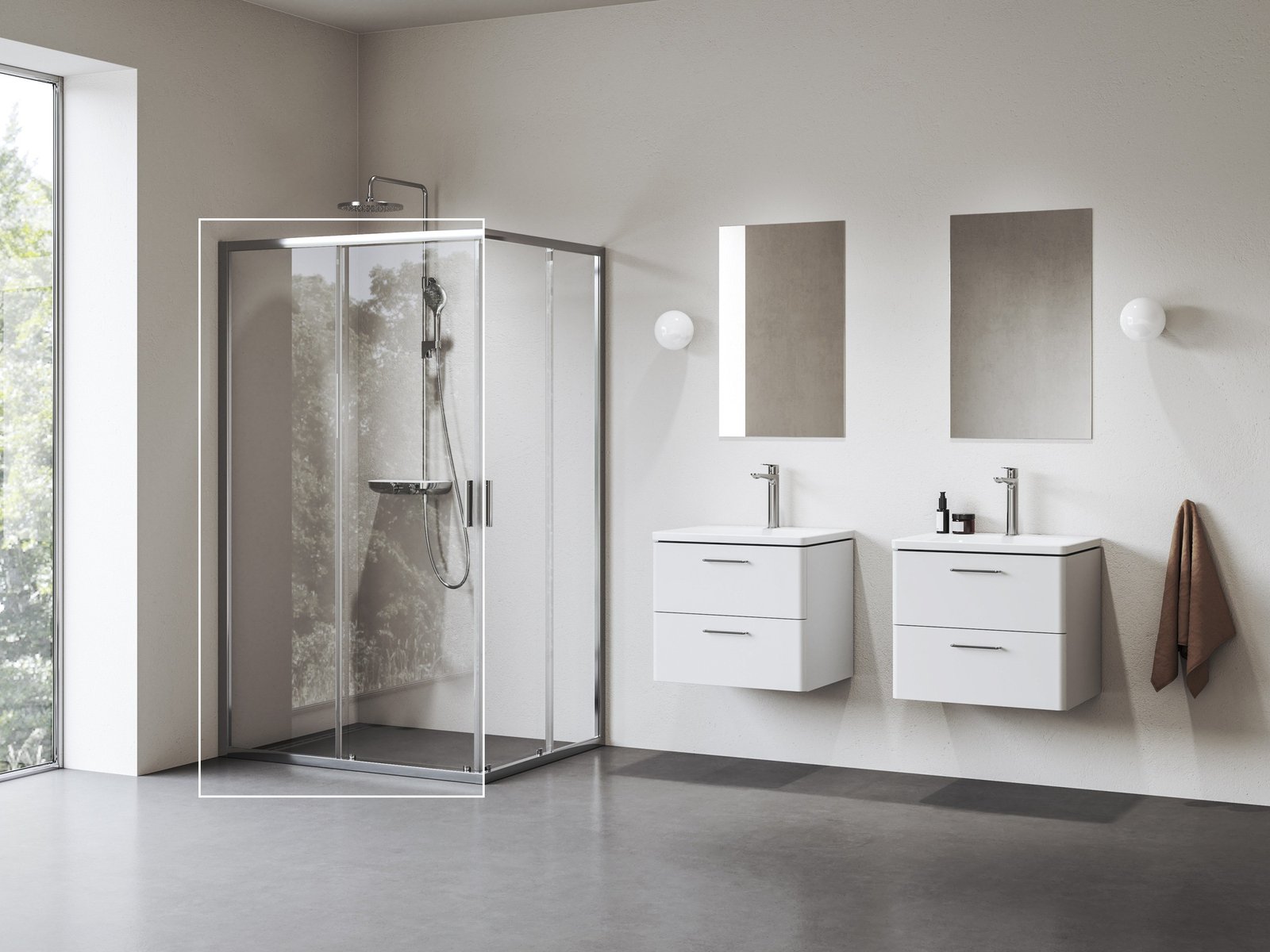 Ravak Blix II Duschtüren 110 cm Schiebe- aluminium Glanz/durchsichtiges Glas 1XMD0C00Z1