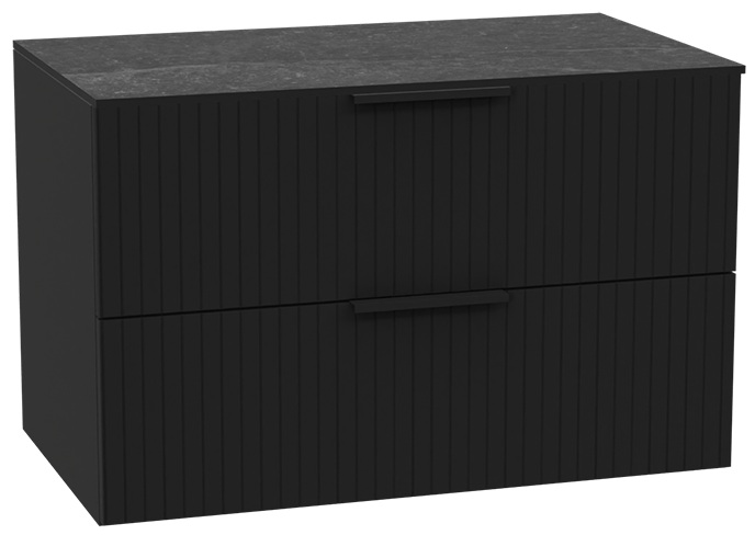 Set Schrankkorpus Excellent Tuto 2.0 MLEX.2172.800.BKBL, Naphtha-Arbeitsplatte Excellent Tuto 2.0 MLEX.2116.800.MA, MLEX.2151.800.03.BK