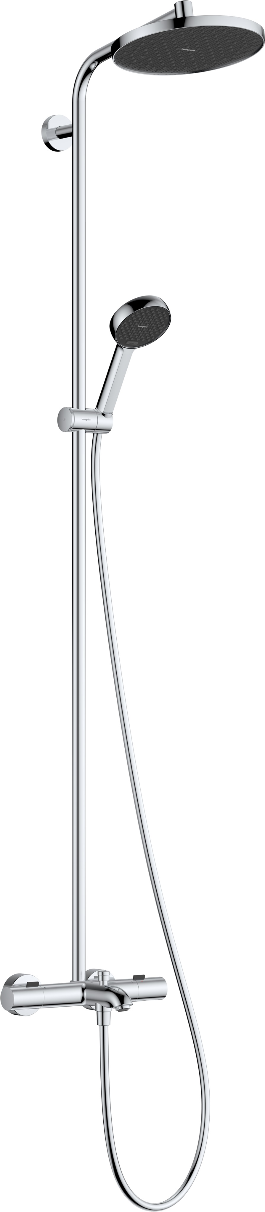 Hansgrohe Activera S Badewannen- und Duschset Wandmontage mit Thermostat mit Regenbrause chrom 28871000