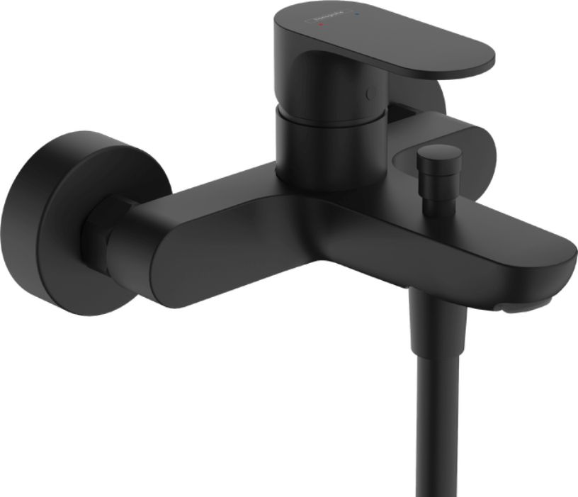 Hansgrohe Rebris S Badewannen- und Duscharmatur Wandmontage schwarz 72443670