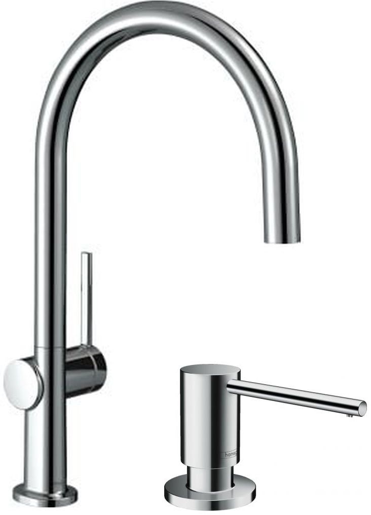 Set Küchenarmatur Hansgrohe Talis M54 72843000, Flüssigkeitsspender Hansgrohe 40438000
