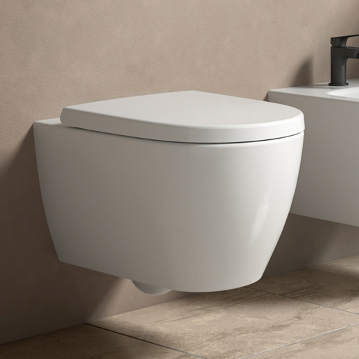 Ideal Standard i.Life O Combi-Pack mit WC-Sitz hängend Spülrandlos mit Wirbelspülung weiß T572501