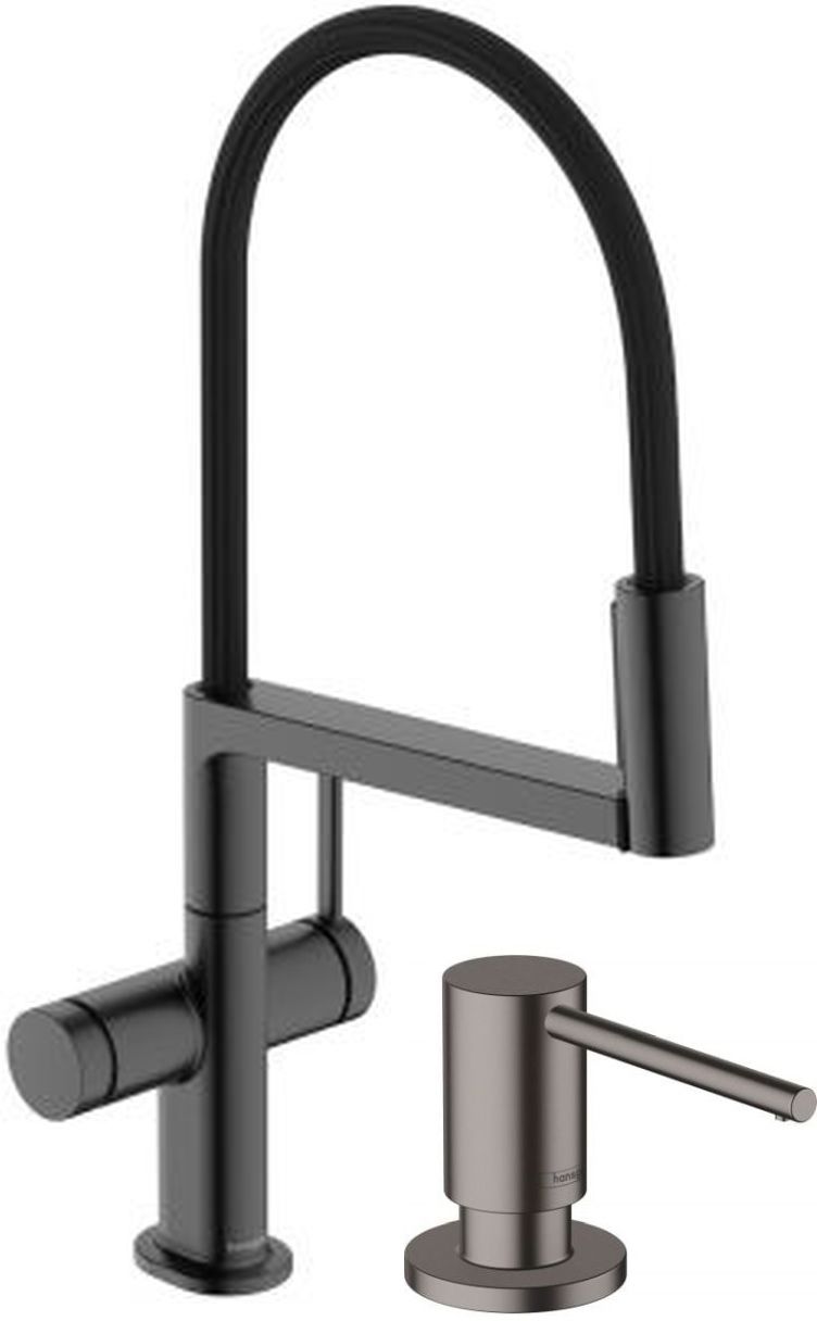 Set Küchenarmatur Hansgrohe Talis Select M54 PowderSpray 72861340, Flüssigkeitsspender Hansgrohe A41 40438340