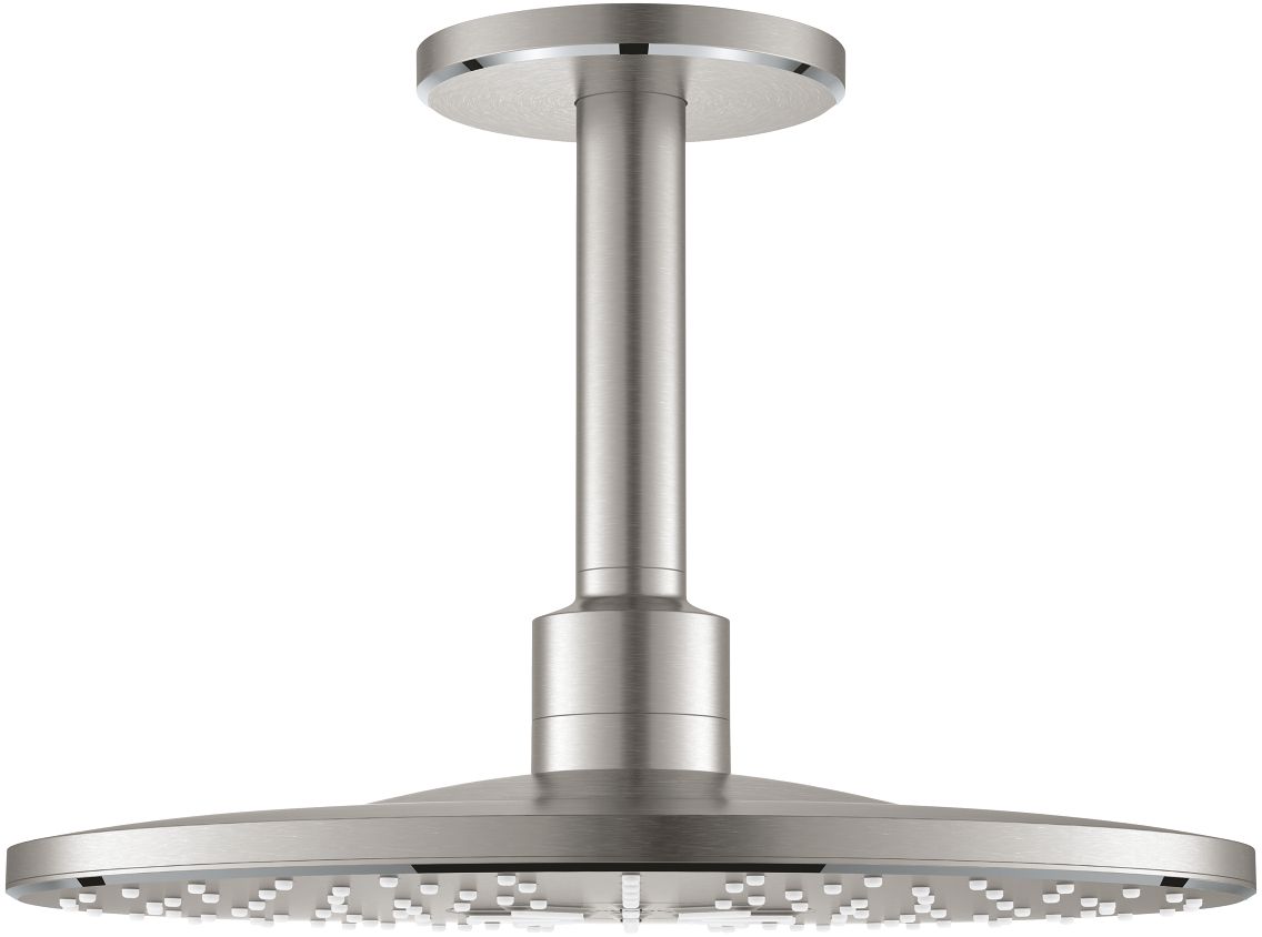 Grohe Rainshower Kopfbrause mit Arm 31x31 cm rund stahl 26477DC0