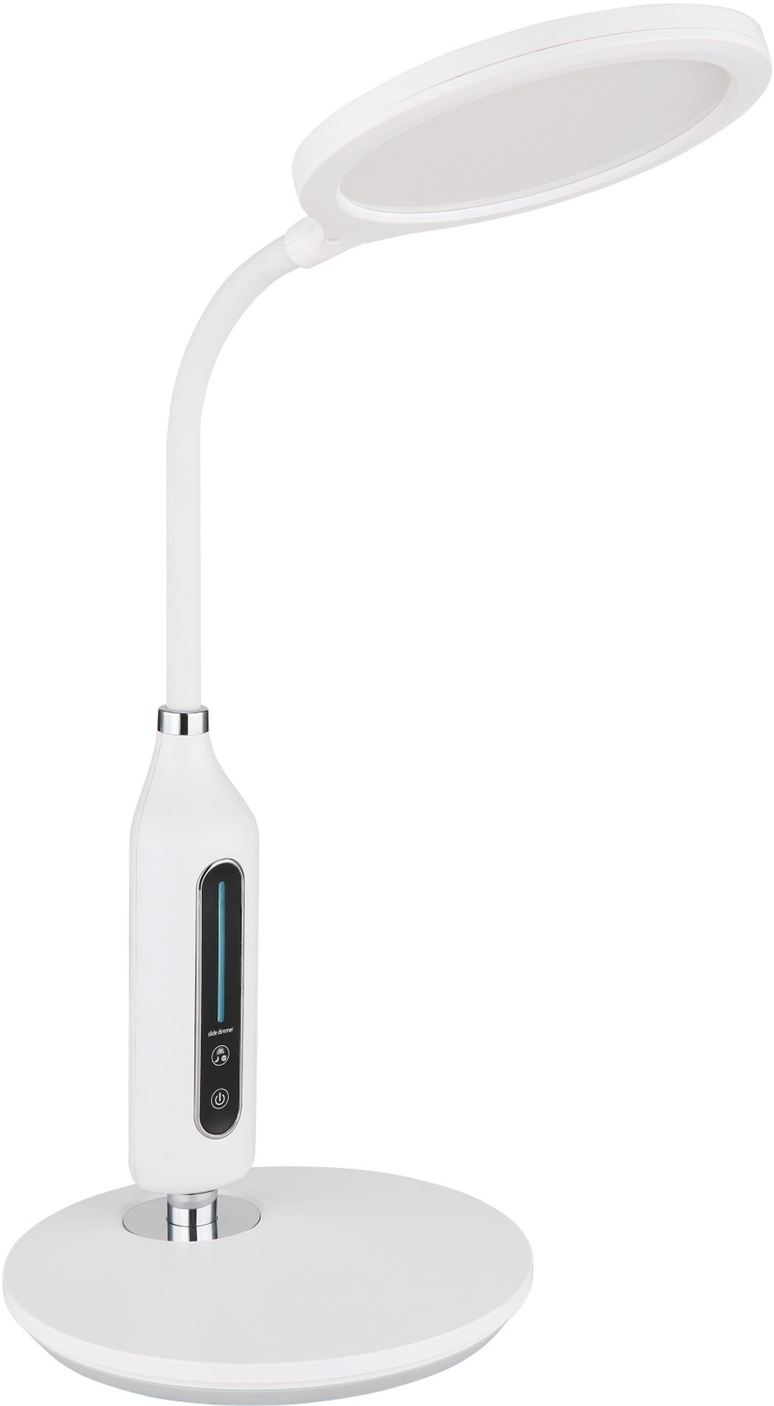 Globo Lighting Fruggy Tischlampe 1x9 W weiß-chrom 58435W