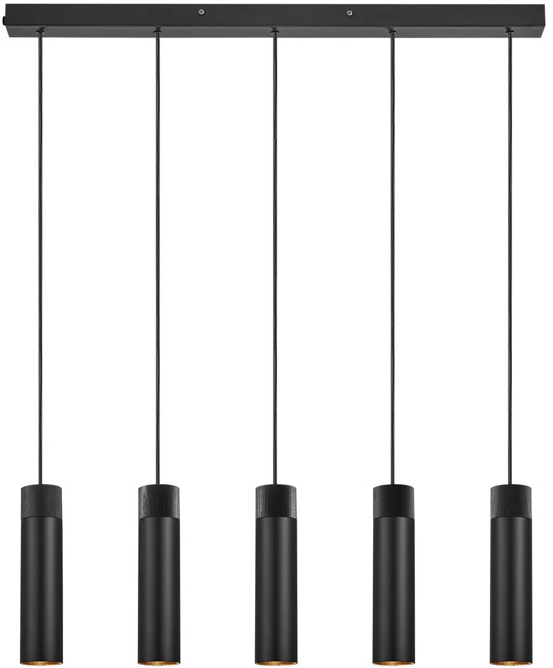 Nordlux Tilo Pendelleuchte 5x15 W schwarz 2410483003