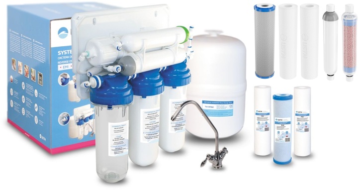 Set Umkehrosmose-Filtersystem USTM RO6 OSMO6LVITA, Filtereinsatz für Umkehrosmoseanlage USTM SET14