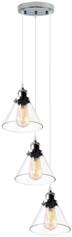 Altavola Design New York Loft Pendelleuchte 3x40 W chrom-transparent LA034/CO3_chrom